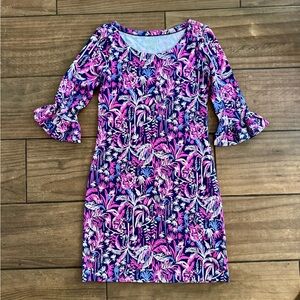 Lilly Pulitzer Pink & Navy Dress UPF 50+